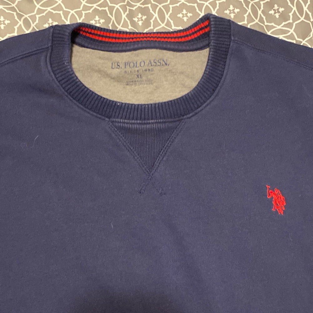 Polo crew neck sweater